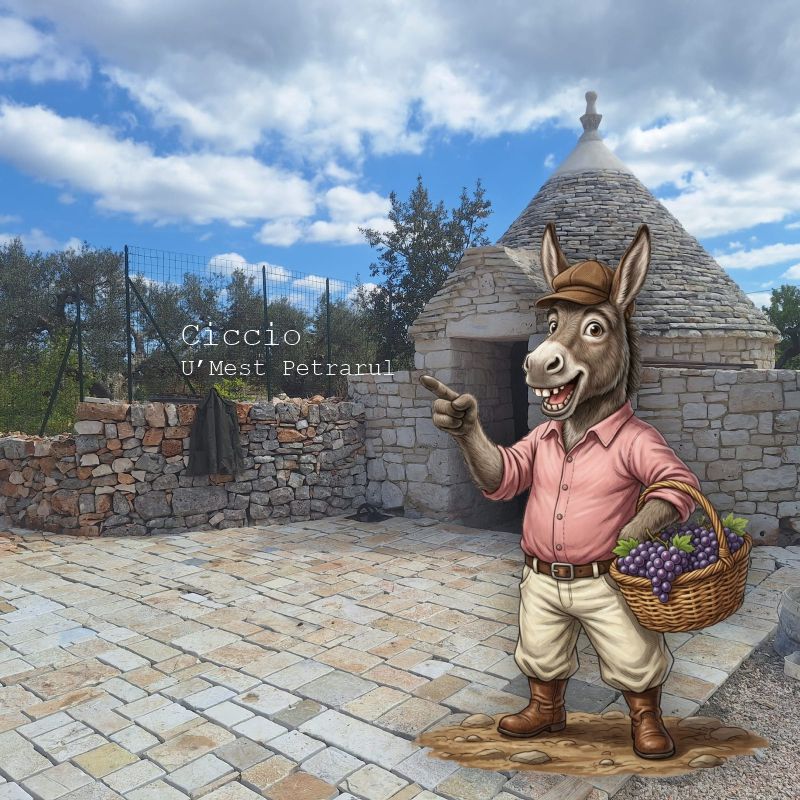 Trullo in pietra a secco con palmento a Putignano